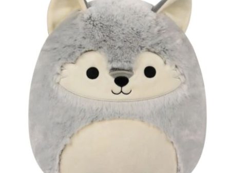 SQUISHMALLOWS -  FUZZAMALLOW 12 INCH PLUSH - WILLY THE WOLF Sale