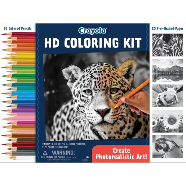 CRAYOLA HD COLORING KIT - CREATE PHOTOREALISTIC ART Online Hot Sale