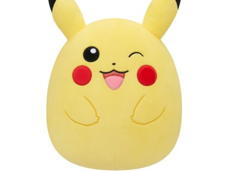 SQUISHMALLOWS -  POKEMON WAVE 3 10 INCH PLUSH - WINKING PIKACHU Cheap