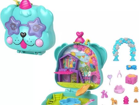 POLLY POCKET - COMPACT CASE - DOGGY BIRTHDAY BASH Cheap