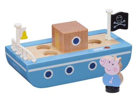 PEPPAS WOOD PLAY BOAT & FIGURE Online now