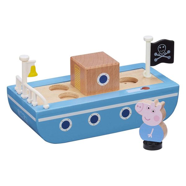 PEPPAS WOOD PLAY BOAT & FIGURE Online now