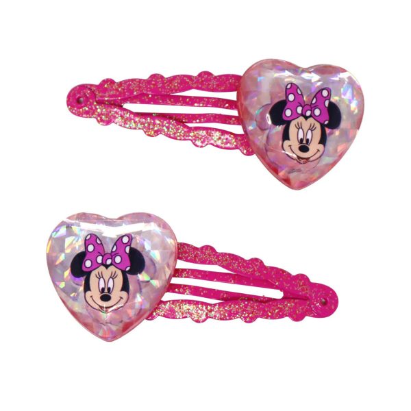 MINNIE MOUSE HEART GEM SNAP CLIPS Supply