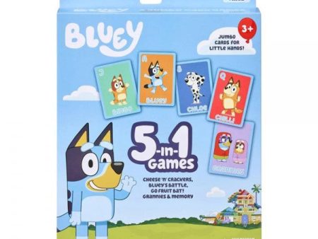 BLUEY 5 IN 1 CARD GAME SET Online