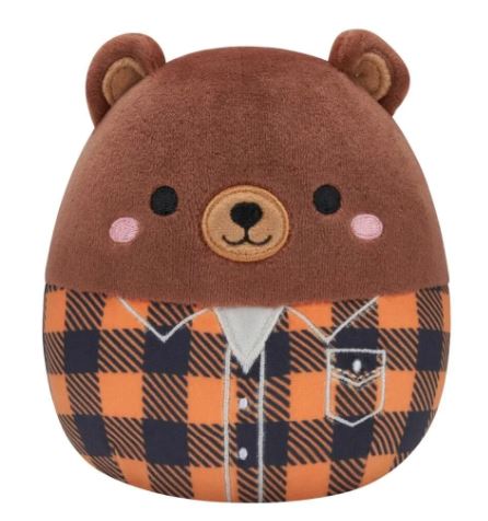 SQUISHMALLOWS - 7.5 INCH HARVEST PLUSH - OMAR  THE BROWN BEAR Online now