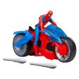 SPIDERMAN 4IN FIGURE WEB BLAST CYCLE Fashion