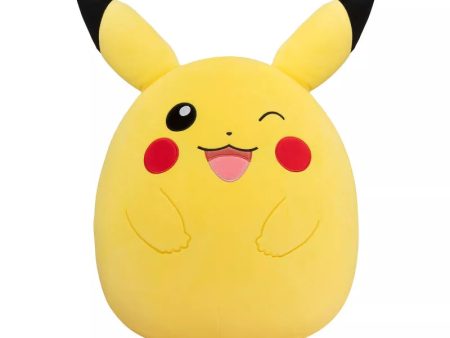 SQUISHMALLOWS -  POKEMON WAVE 3 20 INCH PLUSH - WINKING PIKACHU Cheap