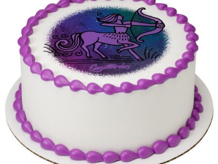 Sagittarius Edible Cake Topper Image For Discount