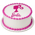 Barbie™ Silhouette Edible Cake Topper Image Discount