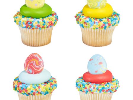 Painted Eggs Cupcake Rings Discount