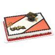 Red Grad Hats Edible Cake Topper Image Online Sale