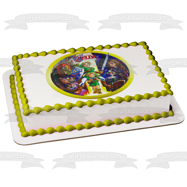 The Legend of Zelda Ocarina of Time Link Edible Cake Topper Image ABPID00068 Online Sale