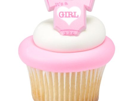 It s a Girl Cupcake Rings Online