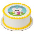 Happy Easter Bunny Edible Cake Topper Image For Sale