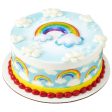 Rainbow with Clouds Edible Cake Topper Image Strips Discount