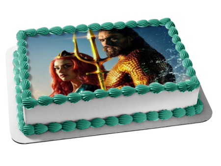 DC Comics Aquaman Arthur Curry Mera Edible Cake Topper Image ABPID00061 Online