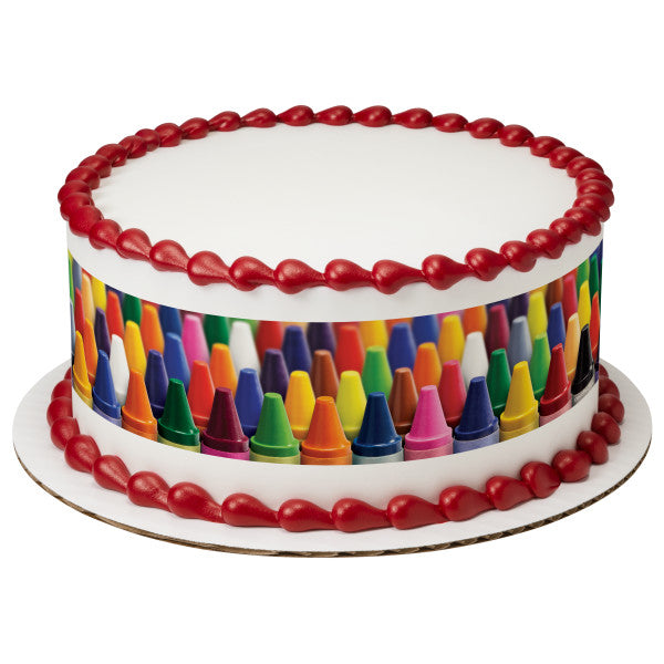 Crayons Edible Cake Topper Image Strips Online Hot Sale