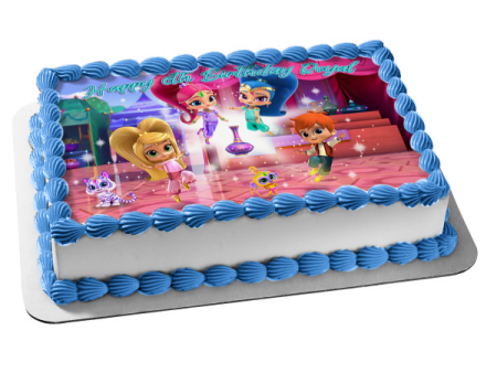 Shimmer and Shine Leah Zac Tala Nahal Edible Cake Topper Image ABPID00072 Online Sale