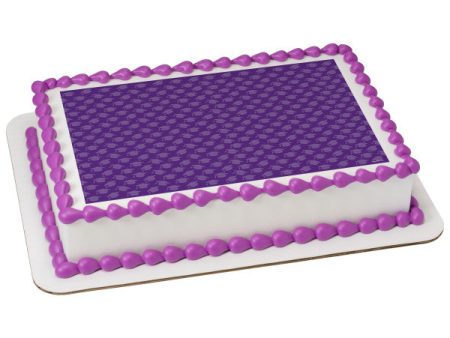 Purple Grad Hats Edible Cake Topper Image on Sale