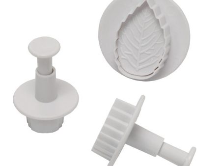 Leaf Plunger, 3-Piece Set Cutters Molds For Sale