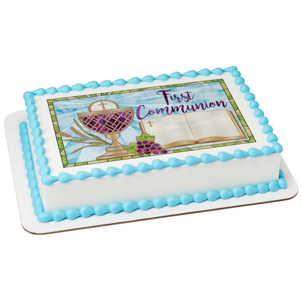 First Communion (1st Communion) Edible Cake Topper Image Supply