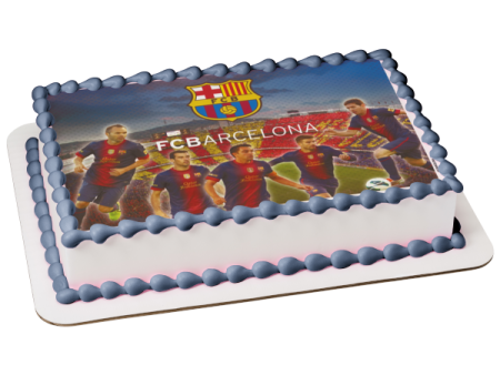 Fcb Barcelona Logo Barça Football Players Soccer Edible Cake Topper Image ABPID24123 Sale