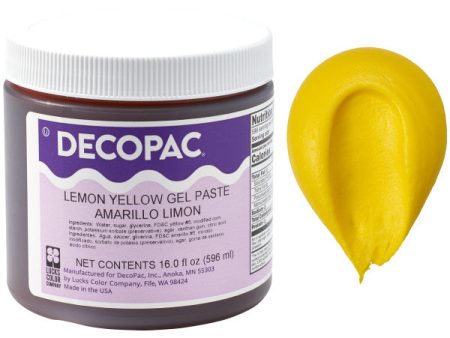 DecoPac Lemon Yellow Premium Paste Premium Paste Color on Sale