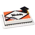 Red Grad Hats Edible Cake Topper Image Online Sale