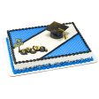 Blue Grad Hats Edible Cake Topper Image Fashion