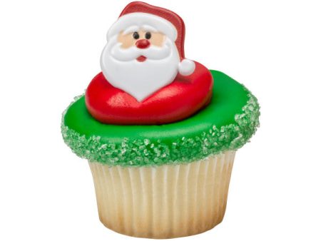 Santa Face Cupcake Rings on Sale