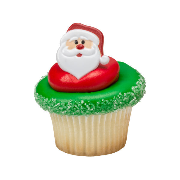 Santa Face Cupcake Rings on Sale