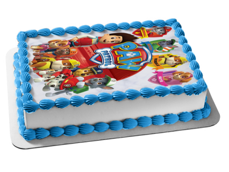 Paw Patrol Marshall Rocky Rubble Skye Edible Cake Topper Image ABPID00060 Online now