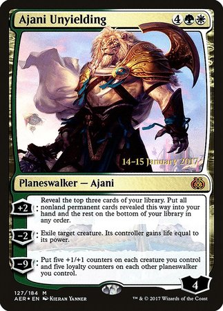 Ajani Unyielding [Aether Revolt Promos] Sale