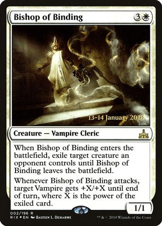 Bishop of Binding [Rivals of Ixalan Promos] Sale