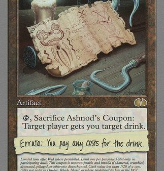 Ashnod s Coupon [Unglued] Sale