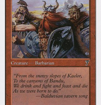 Balduvian Barbarians [Seventh Edition] Discount