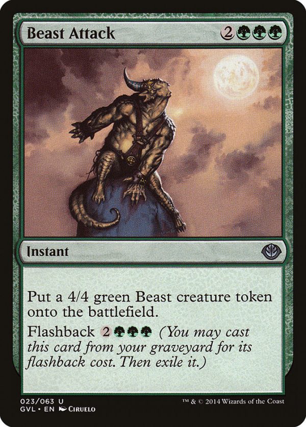 Beast Attack (Garruk vs. Liliana) [Duel Decks Anthology] Sale