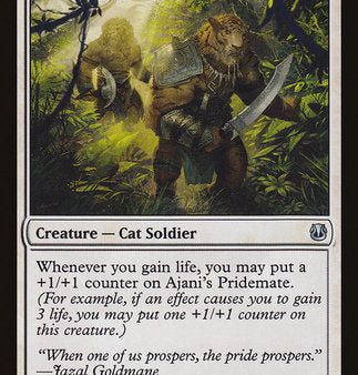 Ajani s Pridemate [Duel Decks: Ajani vs. Nicol Bolas] on Sale