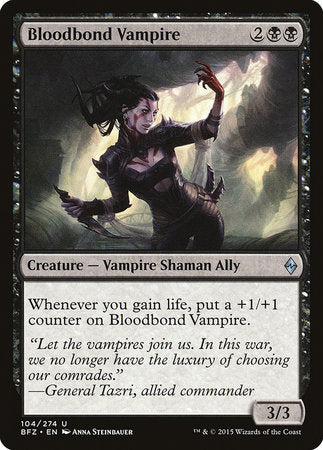 Bloodbond Vampire [Battle for Zendikar] Supply