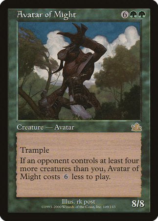 Avatar of Might [Prophecy] For Sale