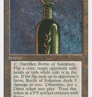 Bottle of Suleiman [Fourth Edition] Supply