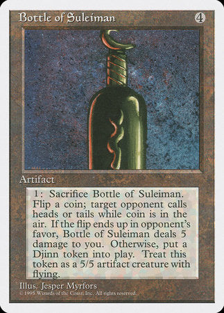 Bottle of Suleiman [Fourth Edition] Supply