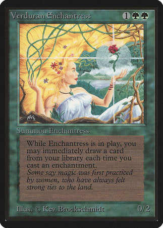 Verduran Enchantress [Limited Edition Beta] For Cheap